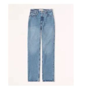 Abercrombie 90s straight ultra high rise
